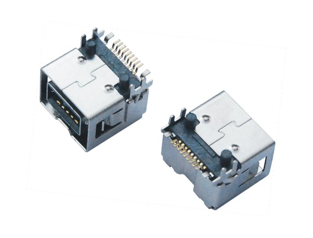 IEEE 1394 FEMALE SMT 定位柱1.0-1.5MM 平行托點(diǎn)5.2MM